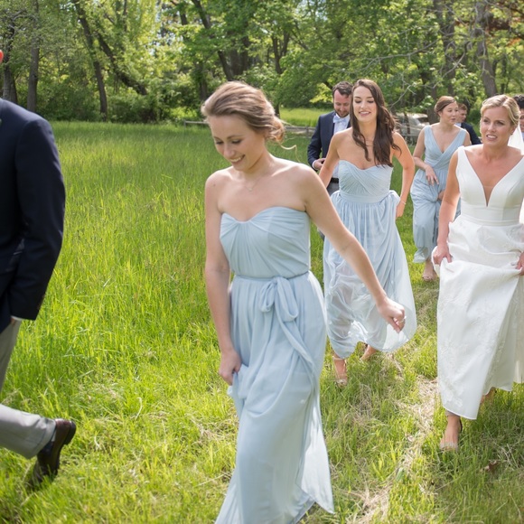 After Six Bridesmaid Dress 6678 in Mist - Picture 2 of 8